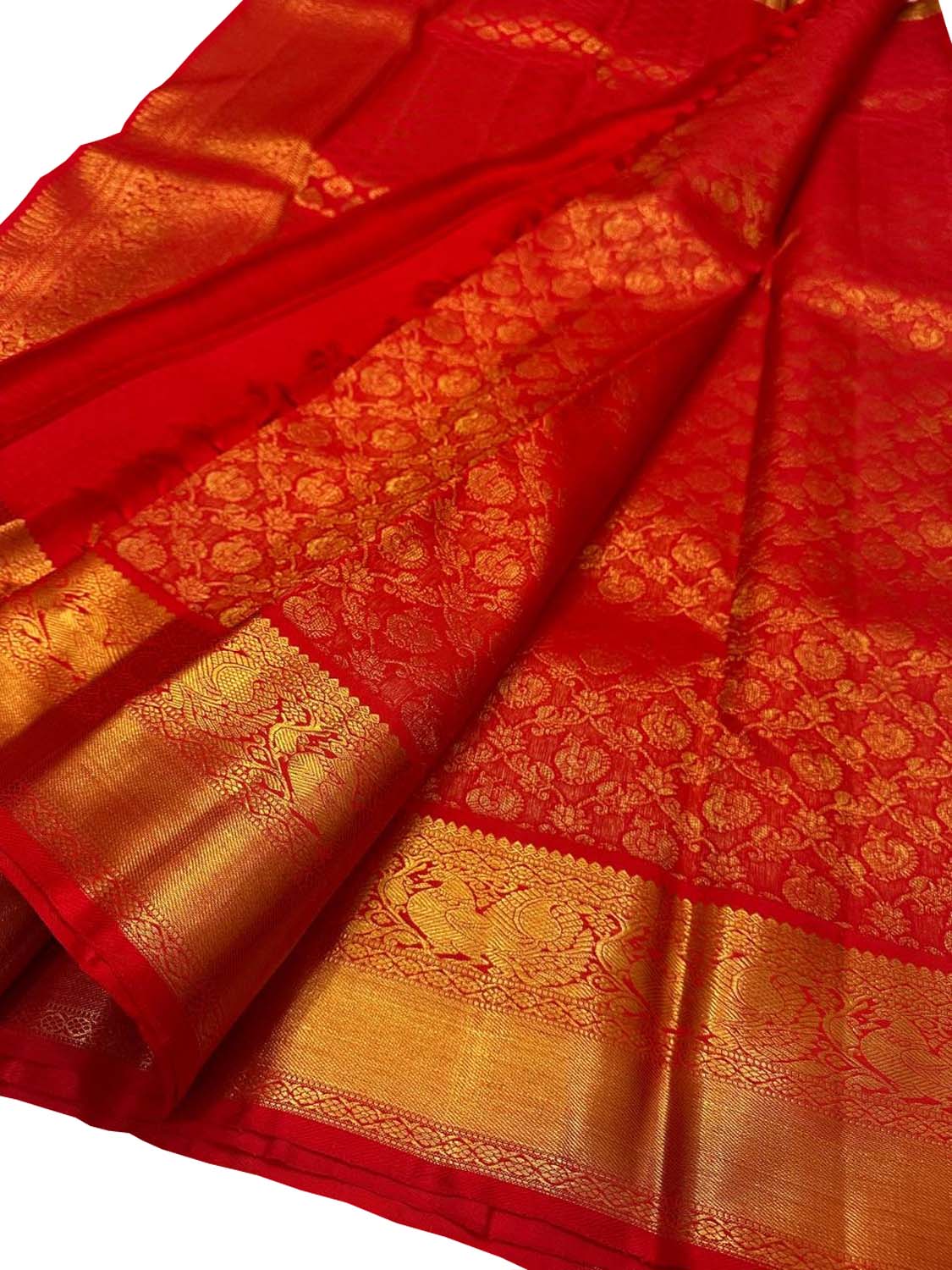 Exquisite Maroon  Kanjeevaram Handloom Silk Saree - Luxurion World