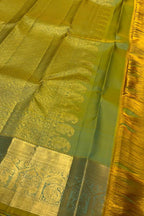 Green & Blue Kanjeevaram Silk Saree - Luxurion World