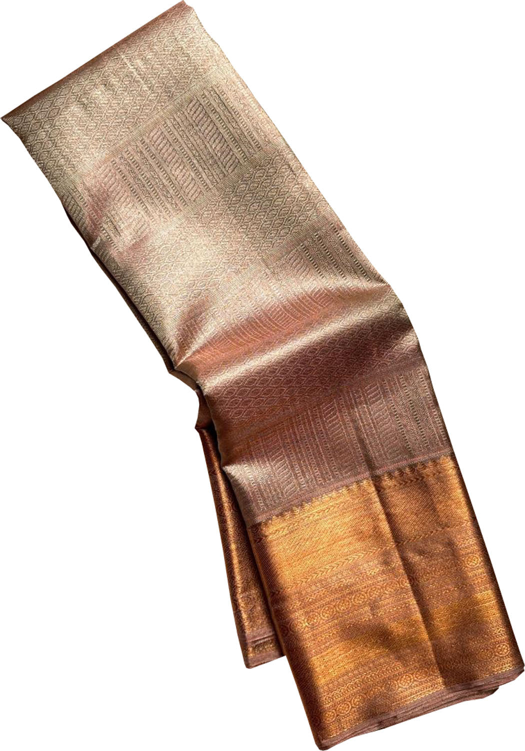 Golden Handloom Kanjeevaram Pure Silk Saree - Luxurion World