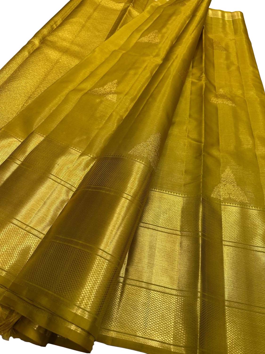 Green Handloom Kanjeevaram Pure Silk Saree - Luxurion World