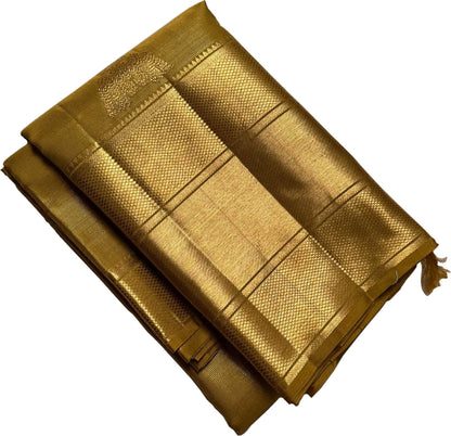 Green Handloom Kanjeevaram Pure Silk Saree - Luxurion World