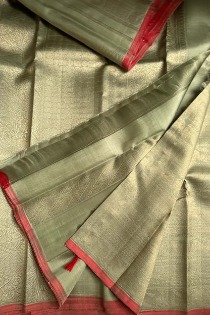 Pastel Kanjeevaram Handloom Pure Silk Saree - Luxurion World