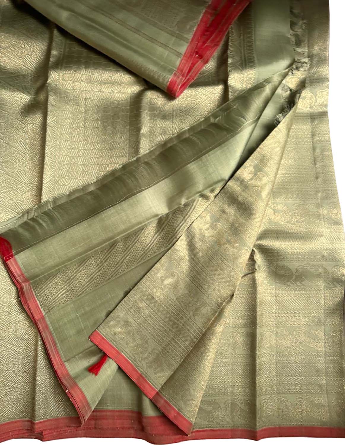 Pastel Kanjeevaram Handloom Pure Silk Saree - Luxurion World