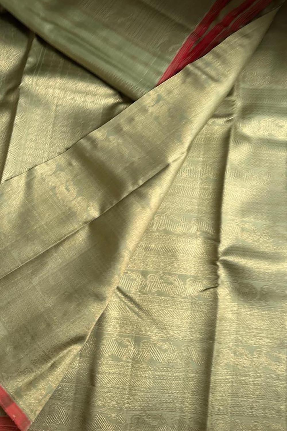Pastel Kanjeevaram Handloom Pure Silk Saree - Luxurion World