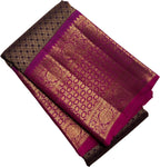 Exquisite Purple Handloom Kanjeevaram Pure Silk Saree - Luxurion World