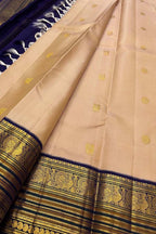 Pastel Handloom Kanjeevaram Pure Silk Saree - Luxurion World