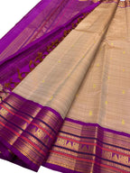 Pastel Handloom Kanjeevaram Pure Silk Saree - Luxurion World