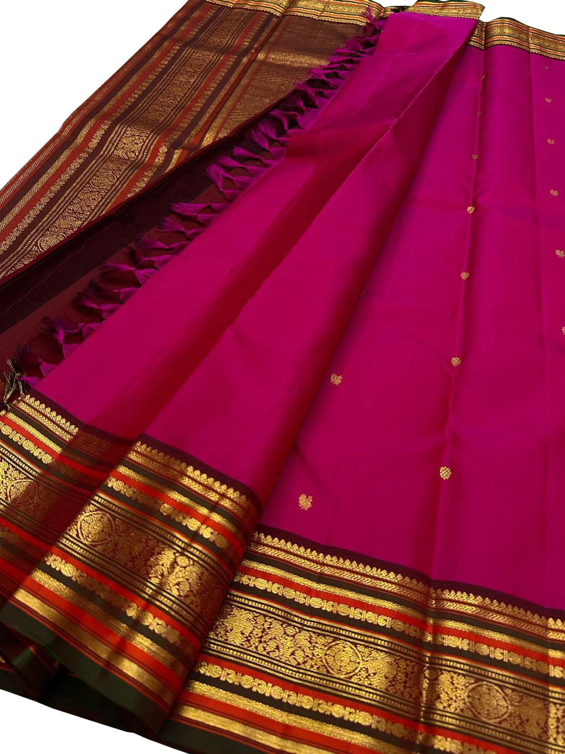 Exquisite Pink Handloom Kanjeevaram Pure Silk Saree - Luxurion World