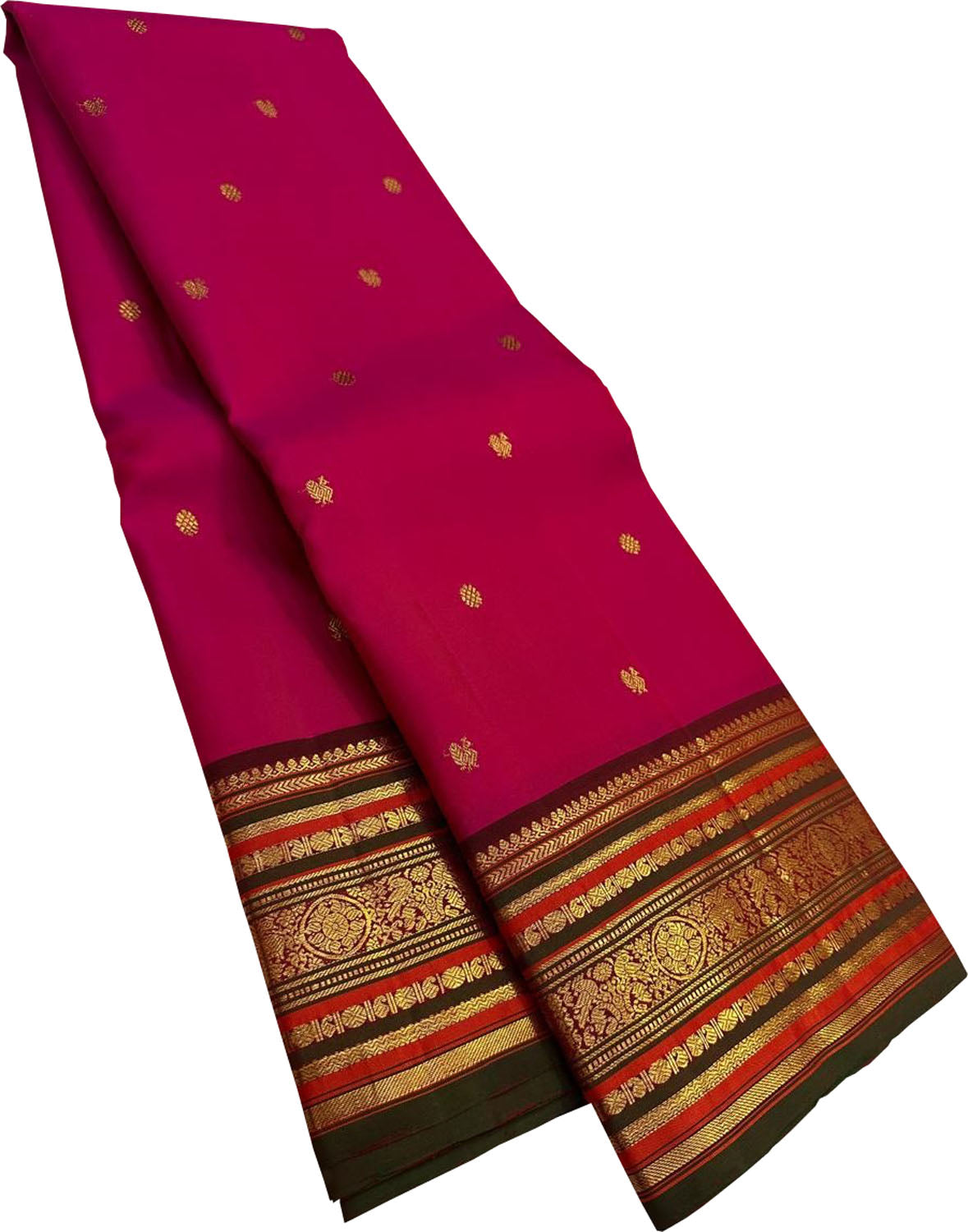 Exquisite Pink Handloom Kanjeevaram Pure Silk Saree - Luxurion World