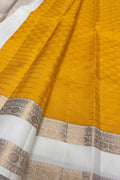 Yellow Pure Kanjeevaram Silk Handloom Saree