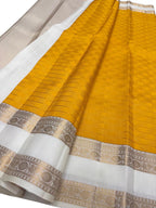 Yellow Pure Kanjeevaram Silk Handloom Saree