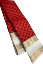 Red Pure Kanjeevaram Silk Handloom Saree