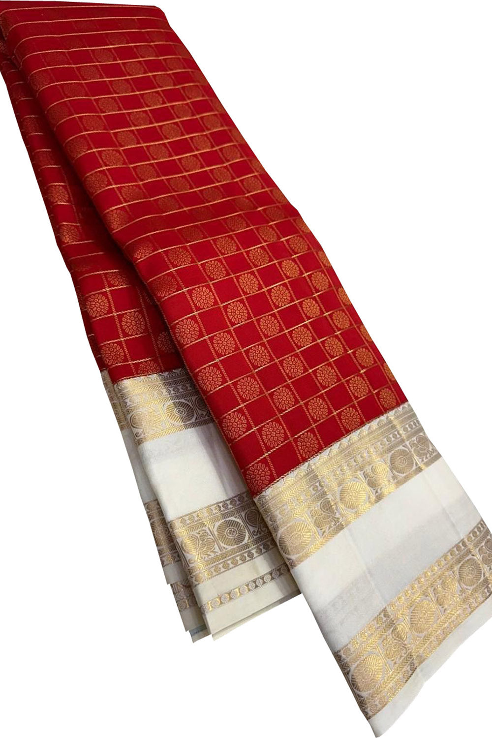Red Pure Kanjeevaram Silk Handloom Saree
