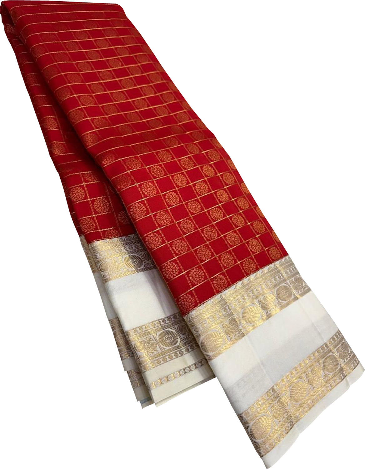 Red Pure Kanjeevaram Silk Handloom Saree