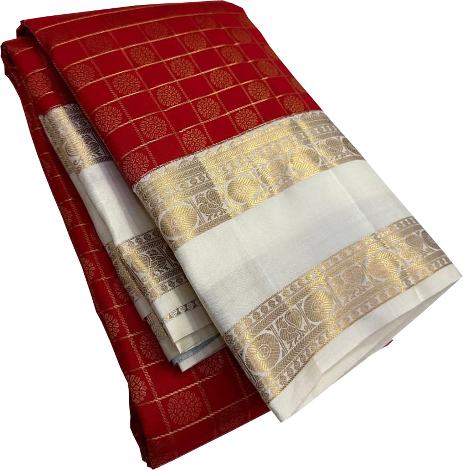 Red Pure Kanjeevaram Silk Handloom Saree