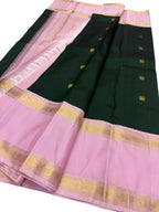 Green Pure Kanjeevaram Silk Handloom Saree