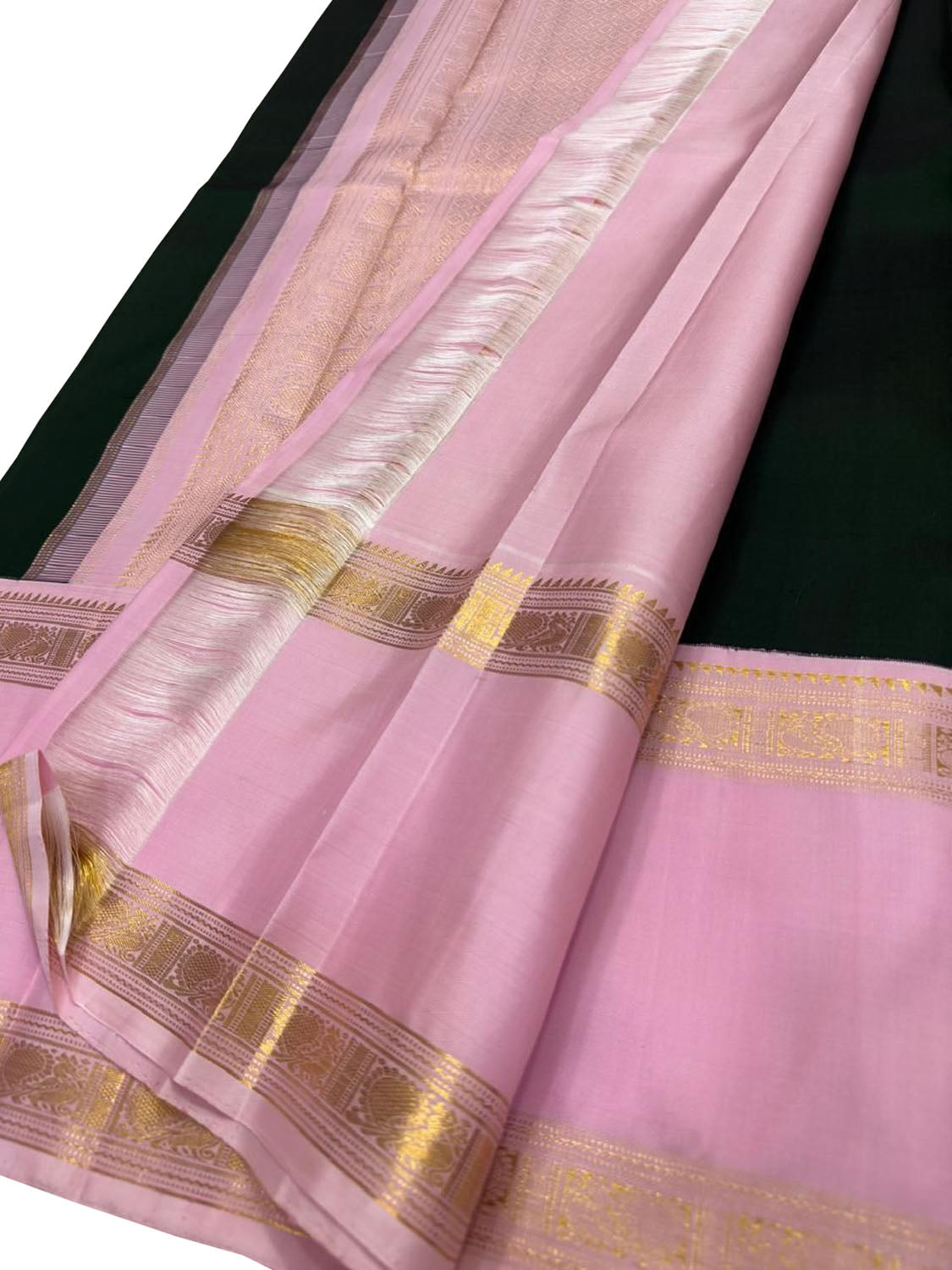 Green Pure Kanjeevaram Silk Handloom Saree
