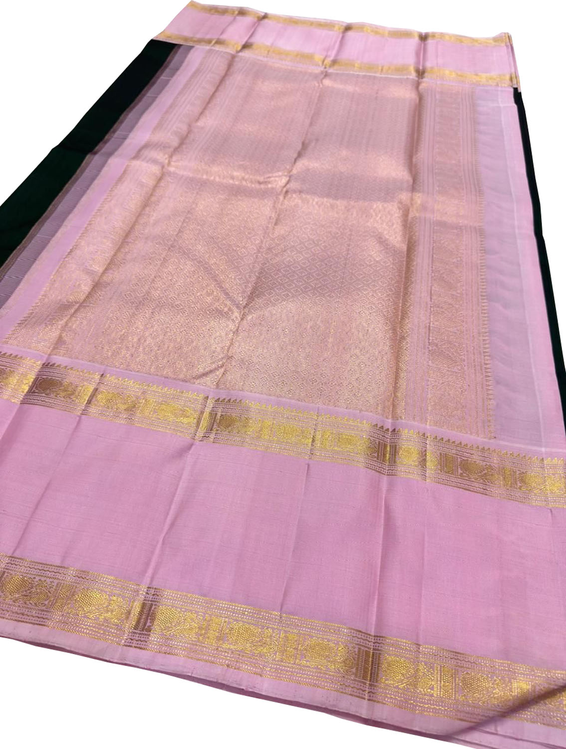 Green Pure Kanjeevaram Silk Handloom Saree