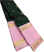 Green Pure Kanjeevaram Silk Handloom Saree