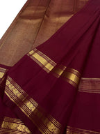 Maroon Pure Kanjeevaram Silk Handloom Saree