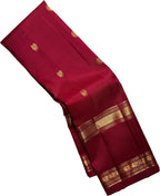 Maroon Pure Kanjeevaram Silk Handloom Saree