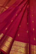 Pink Pure Kanjeevaram Silk Handloom Saree