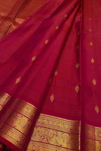 Pink Pure Kanjeevaram Silk Handloom Saree