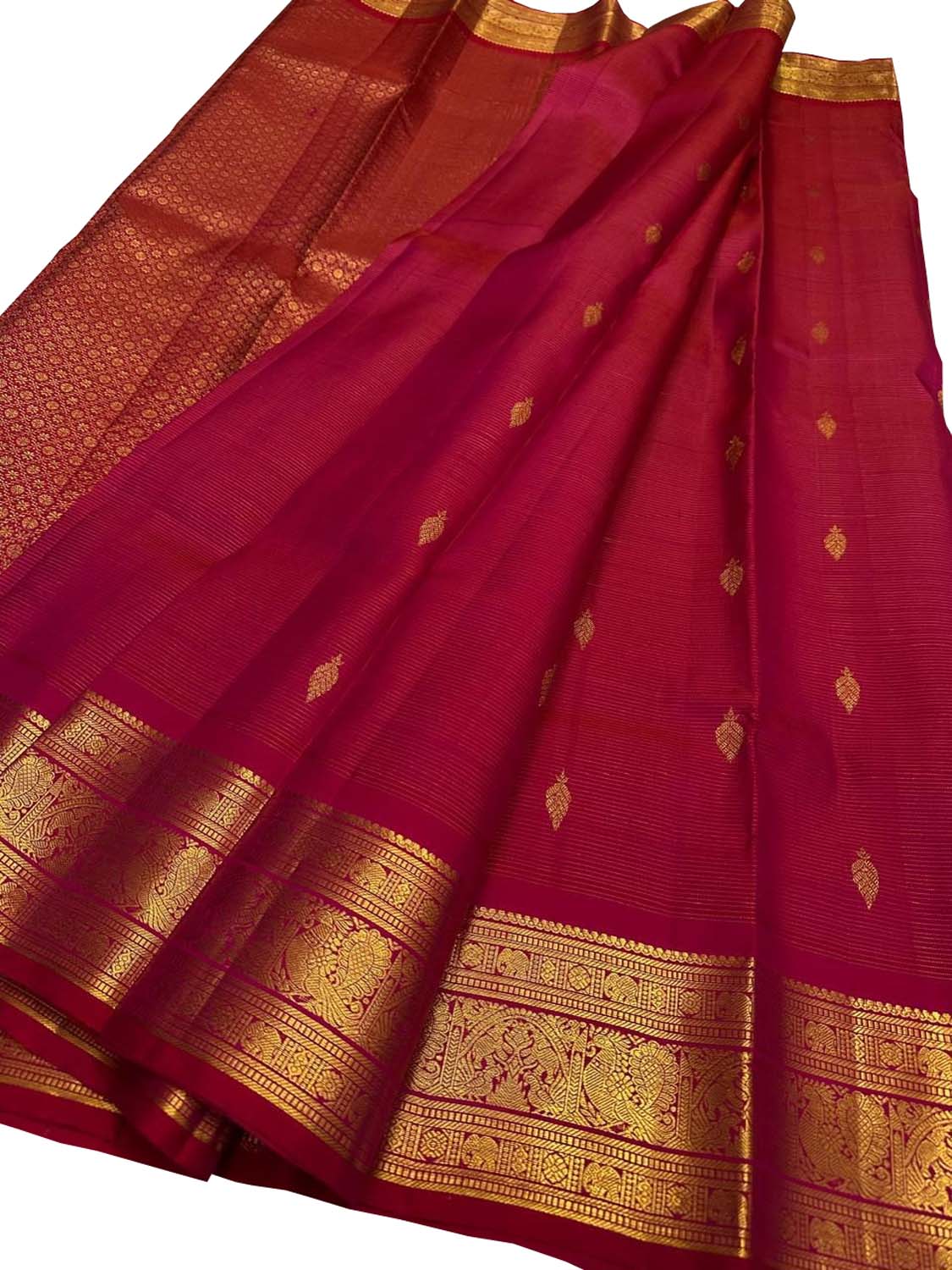 Pink Pure Kanjeevaram Silk Handloom Saree