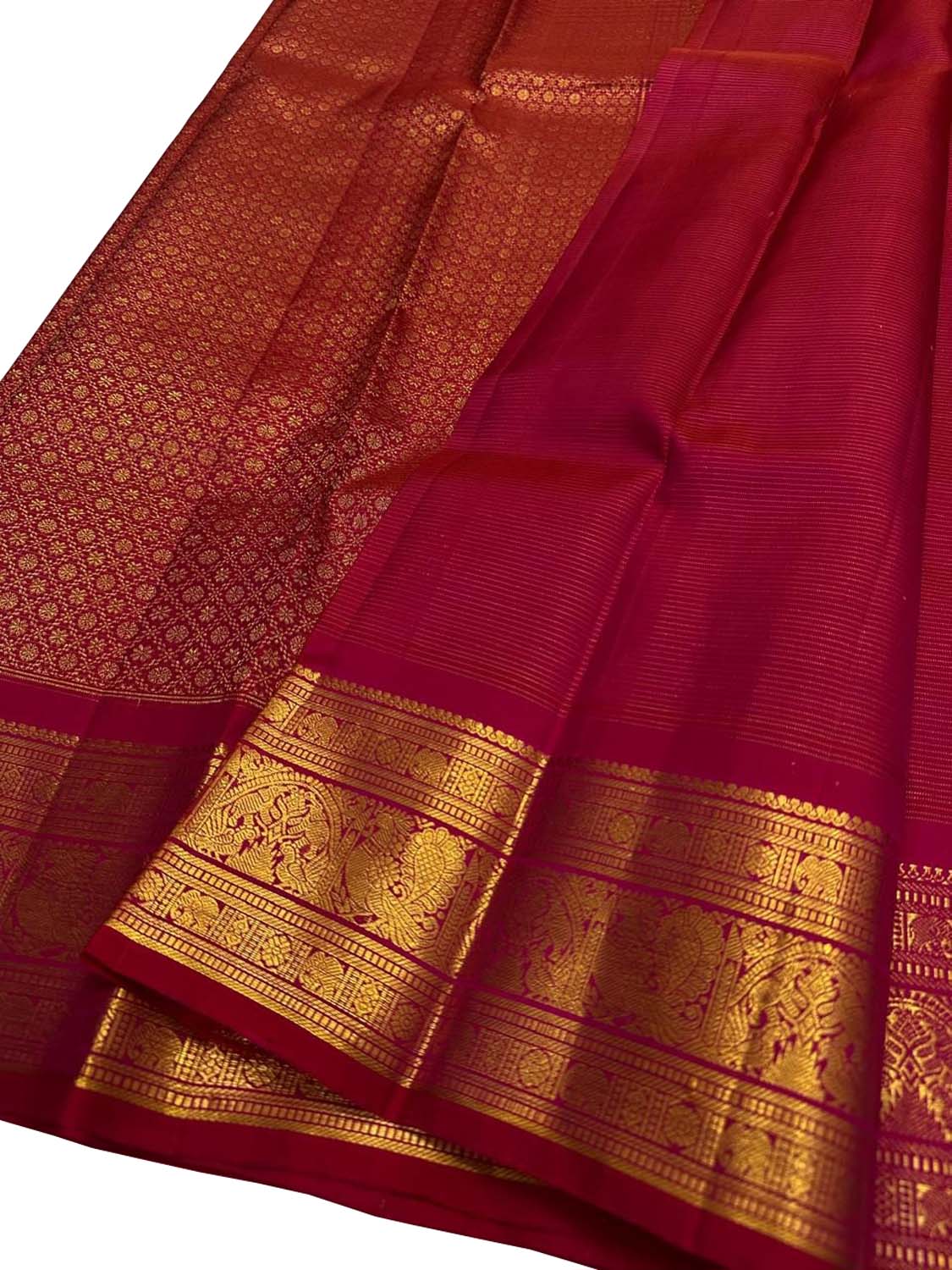 Pink Pure Kanjeevaram Silk Handloom Saree