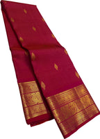 Pink Pure Kanjeevaram Silk Handloom Saree — Zari Weave, Festive Heirloom