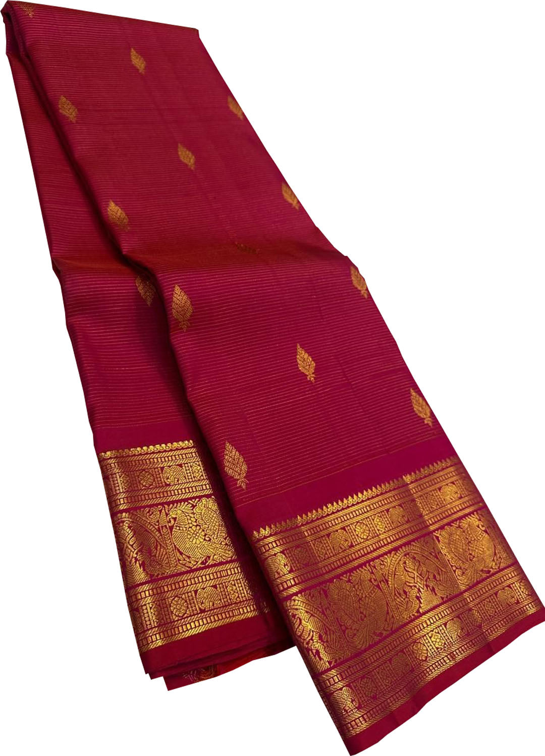 Pink Pure Kanjeevaram Silk Handloom Saree