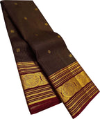 Maroon Handloom Kanjeevaram Pure Silk Saree