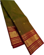 Green Handloom Kanjeevaram Pure Silk Saree