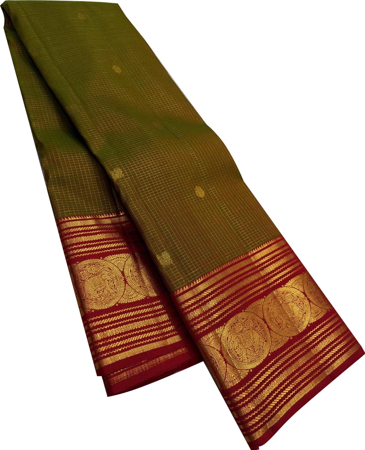 Green Handloom Kanjeevaram Pure Silk Saree