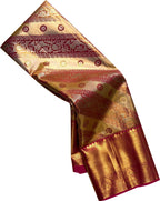 Golden Handloom Kanjeevaram Pure Silk Saree