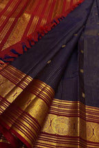 Blue Handloom Kanjeevaram Pure Silk Saree