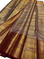 Golden Handloom Kanjeevaram Pure Silk Saree