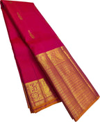Pink Handloom Kanjeevaram Pure Silk Saree