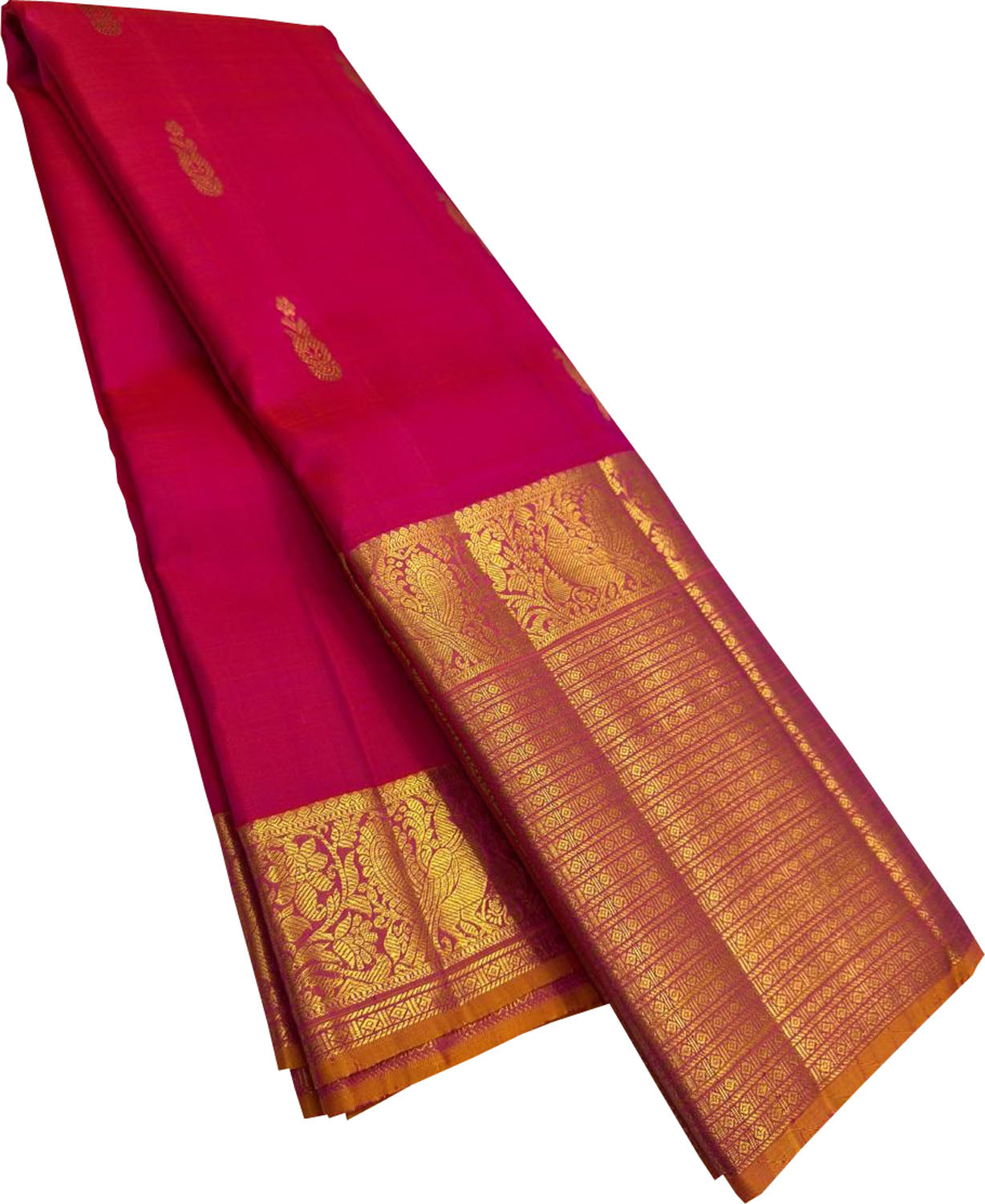 Pink Handloom Kanjeevaram Pure Silk Saree