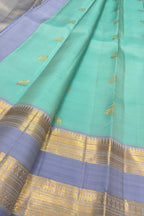 Blue Handloom Kanjeevaram Pure Silk Saree