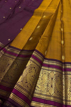 Yellow Handloom Kanjeevaram Pure Silk Saree
