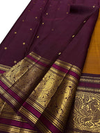 Yellow Handloom Kanjeevaram Pure Silk Saree