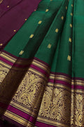 Green Handloom Kanjeevaram Pure Silk Saree