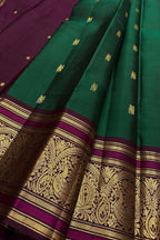 Green Handloom Kanjeevaram Pure Silk Saree