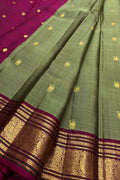 Green Handloom Kanjeevaram Pure Silk Saree