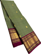 Green Handloom Kanjeevaram Pure Silk Saree