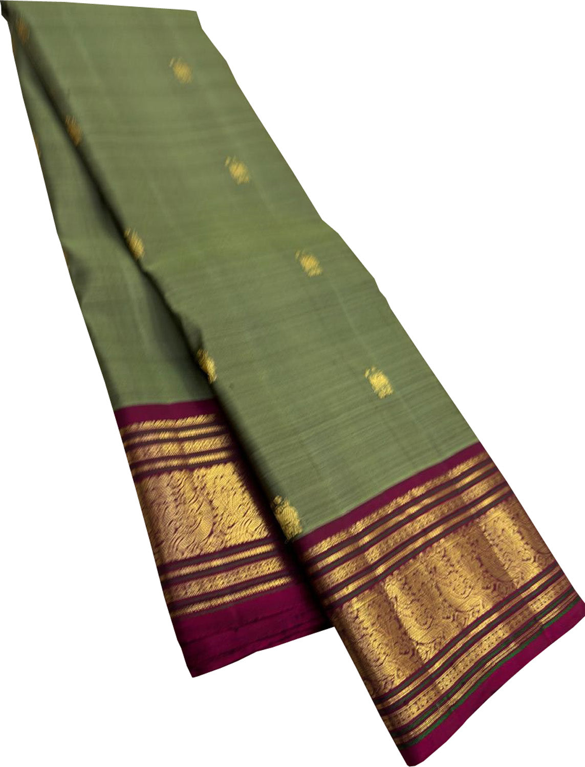 Green Handloom Kanjeevaram Pure Silk Saree