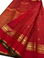 Red Handloom Kanjeevaram Pure Silk Saree
