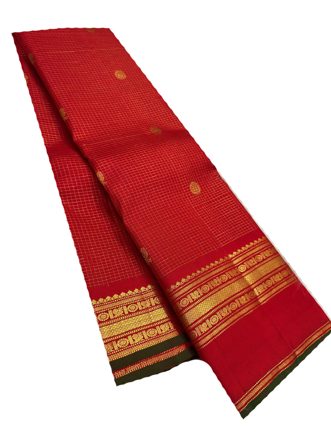 Red Handloom Kanjeevaram Pure Silk Saree