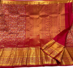 Beautiful Pink Handloom Kanjeevaram Silk Saree - Luxurion World